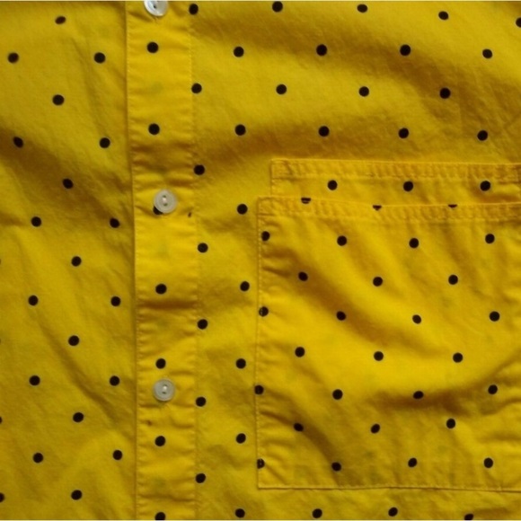 Calvin Klein Yellow vintage Button Down Shirt, small - Picture 4 of 4